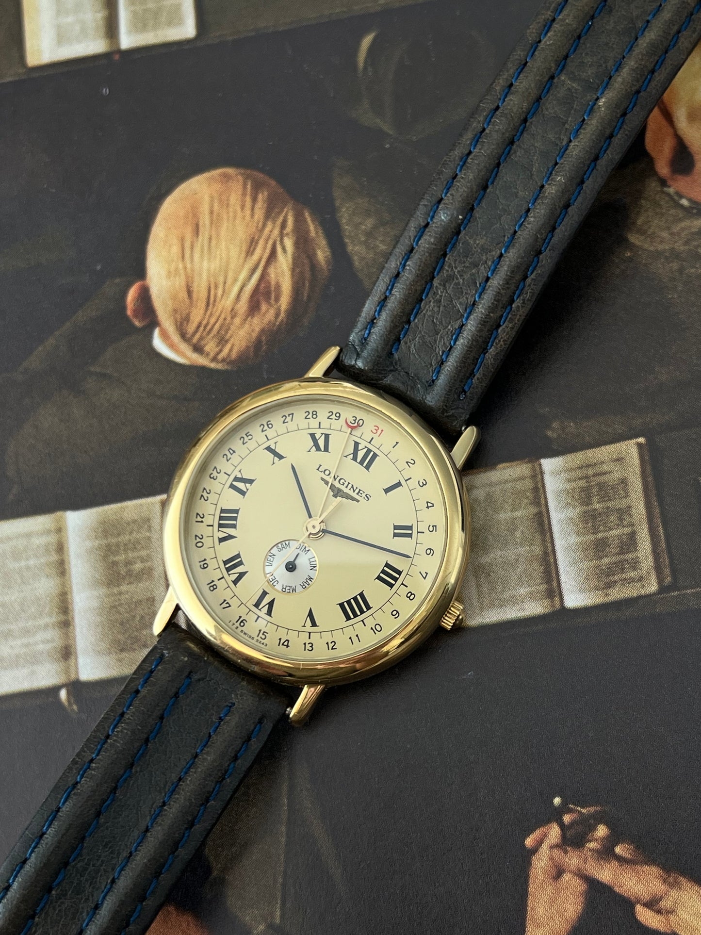 Longines Charleston Champagne Pointer Date Watch