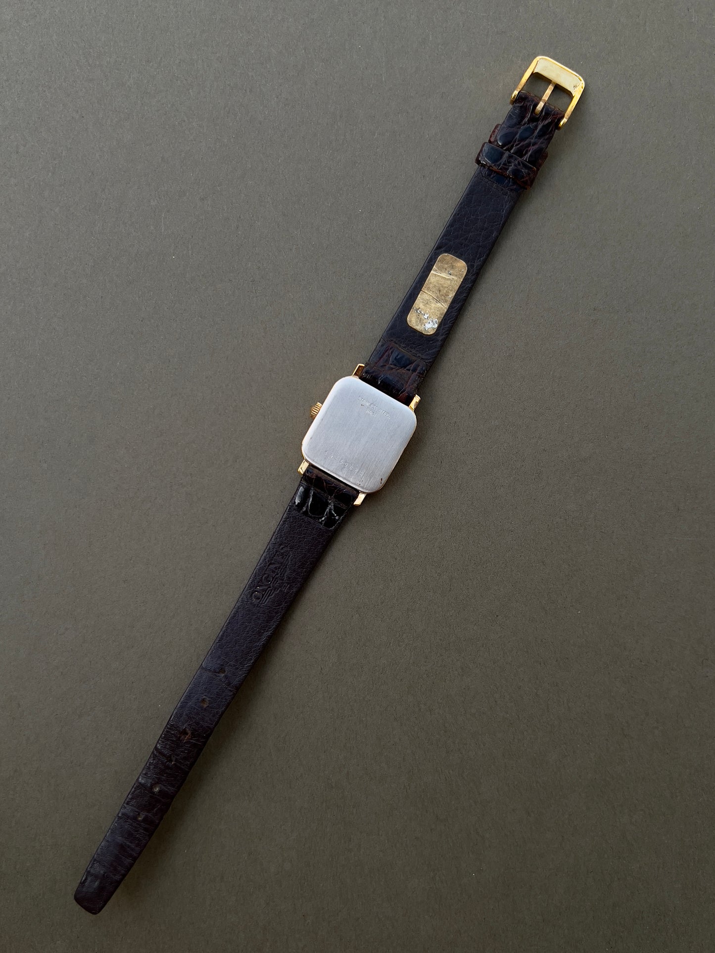 Longines Gold Toned Soft Rectangular Women's Watch