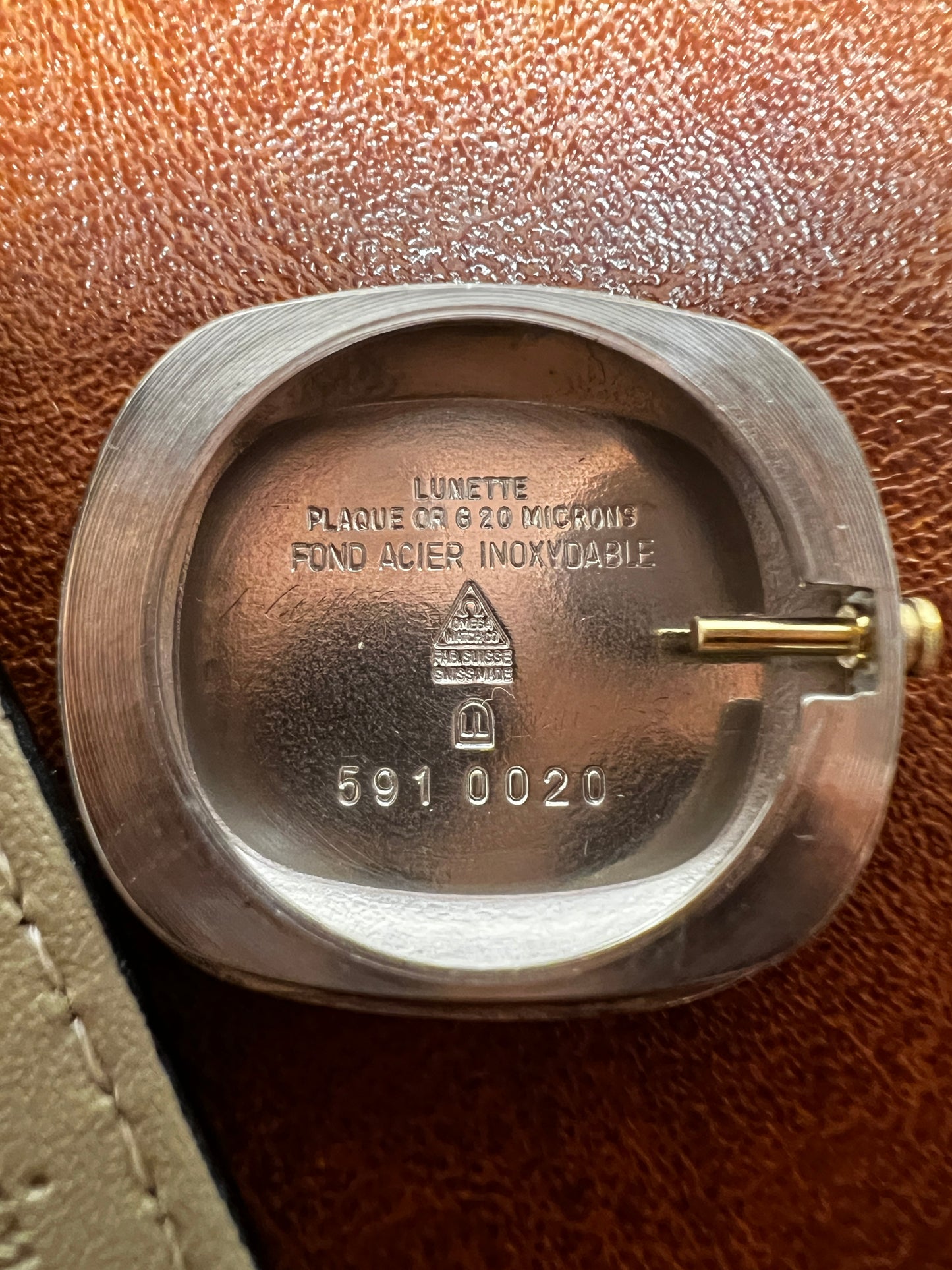 Omega De Ville Cushion Gold Toned Woman's Watch