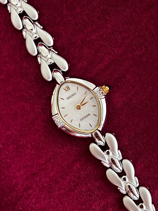 Seiko Exceline Elegant Watch with in-laid Diamonds