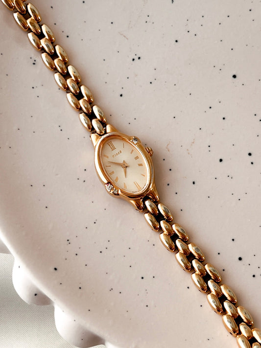 Seiko Tisse Rice Bracelet Watch with inlaid Diamonds