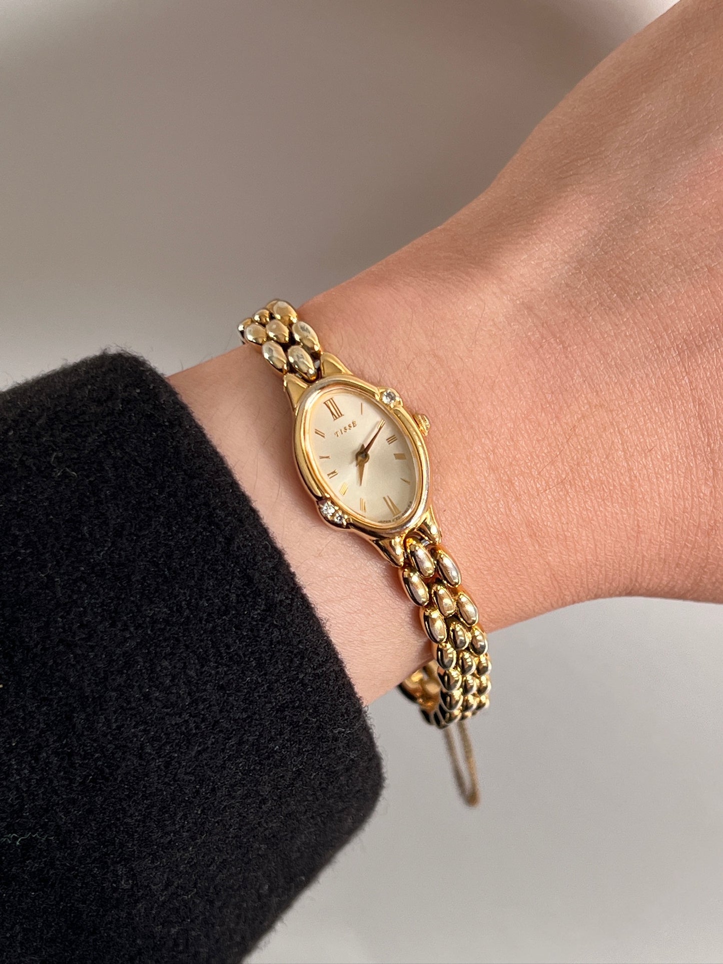 Seiko Tisse Rice Bracelet Watch with inlaid Diamonds