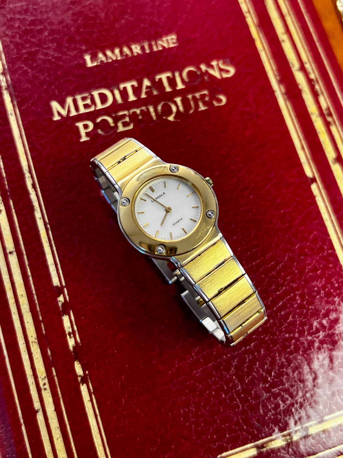 Seiko Lassale Two-Tone Ladies Quartz Watch – Minimalist Gold & Steel