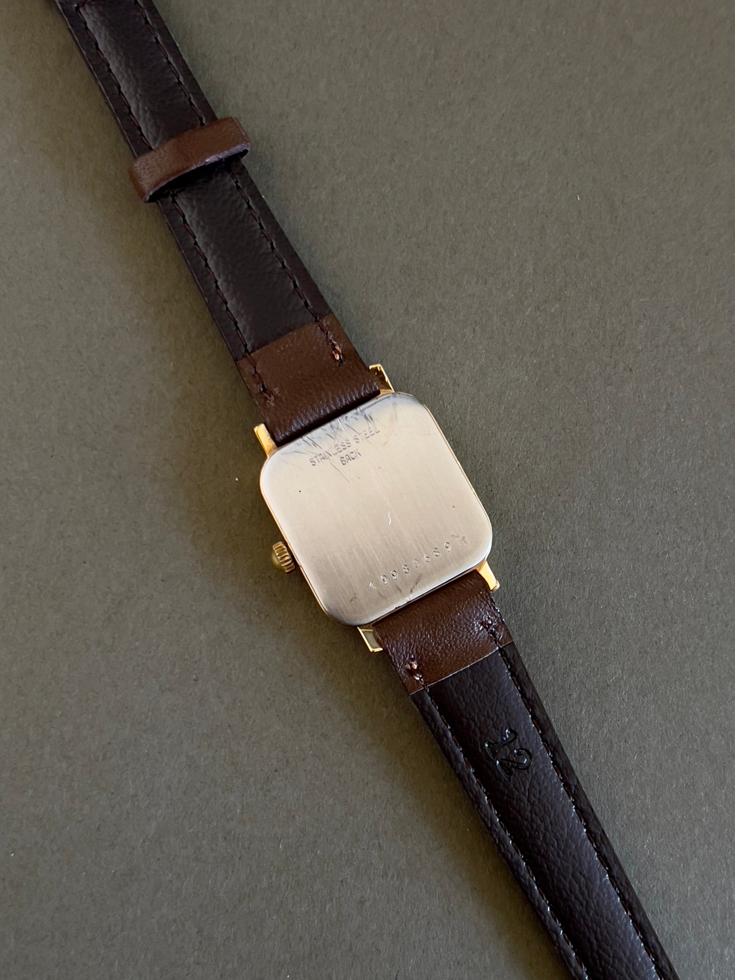 Longines Gold Toned Square Woman's Watch