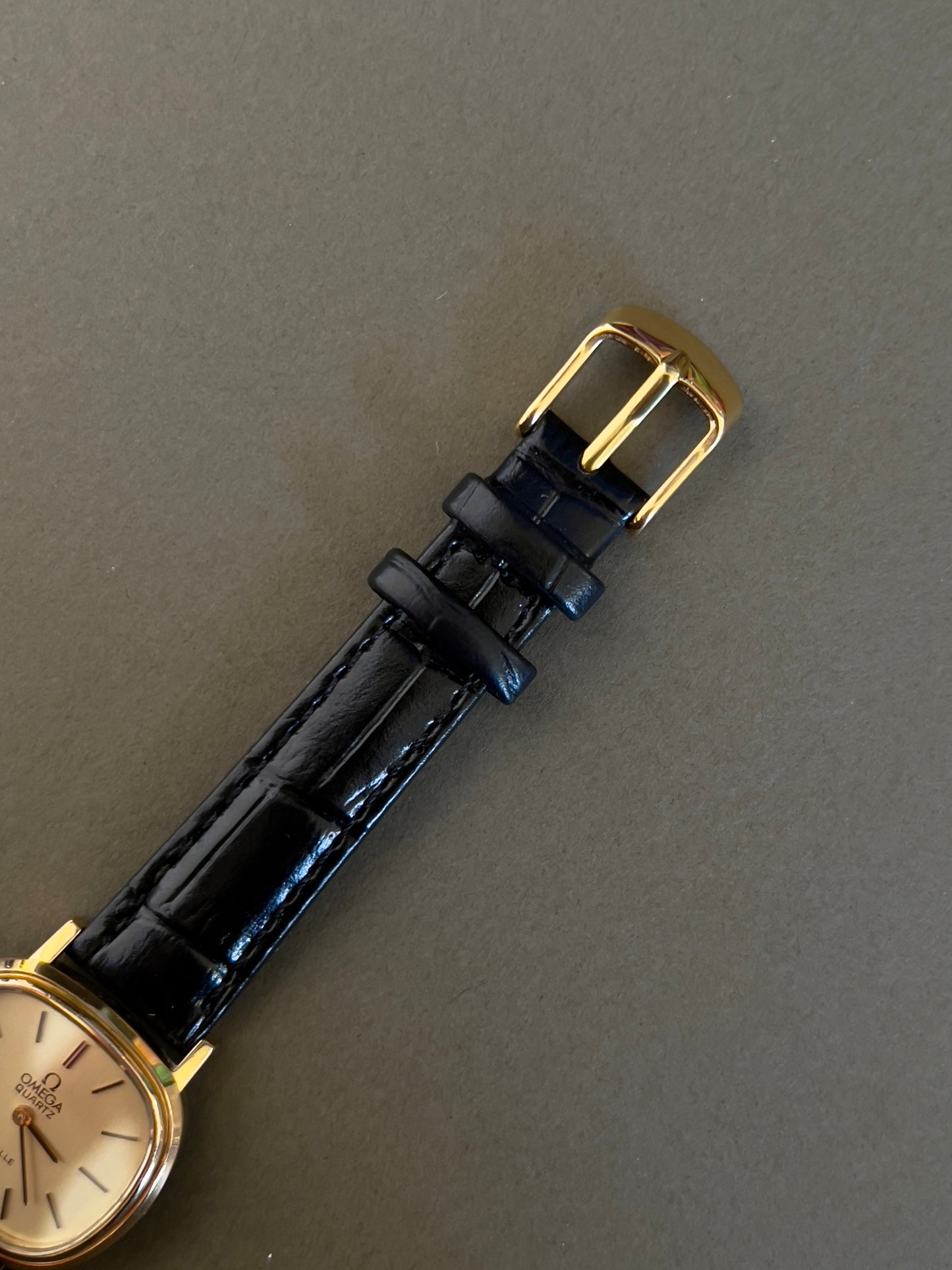 Omega De Ville Cushion Gold Toned Woman's Watch