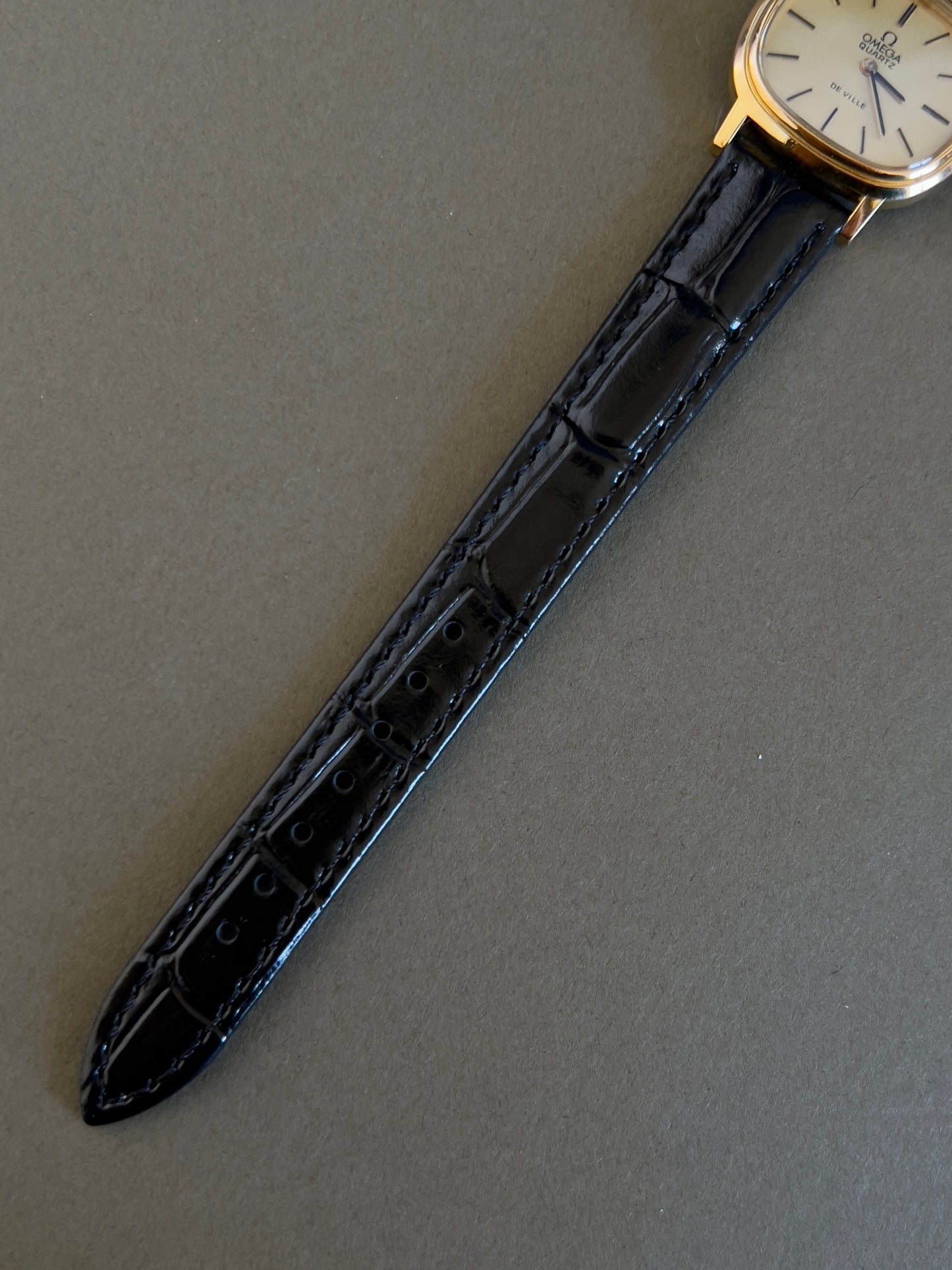Omega De Ville Cushion Gold Toned Woman's Watch