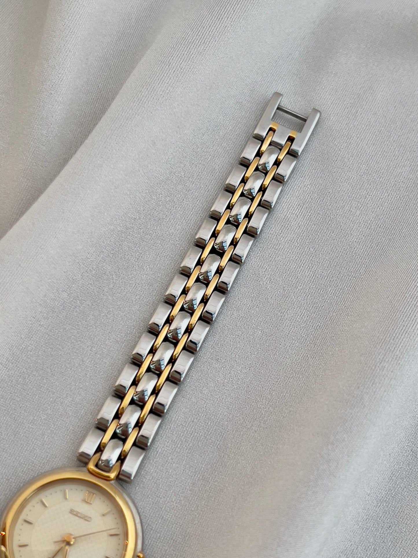Seiko Exceline Two Tone Ladies’ Watch with Domed Crystal