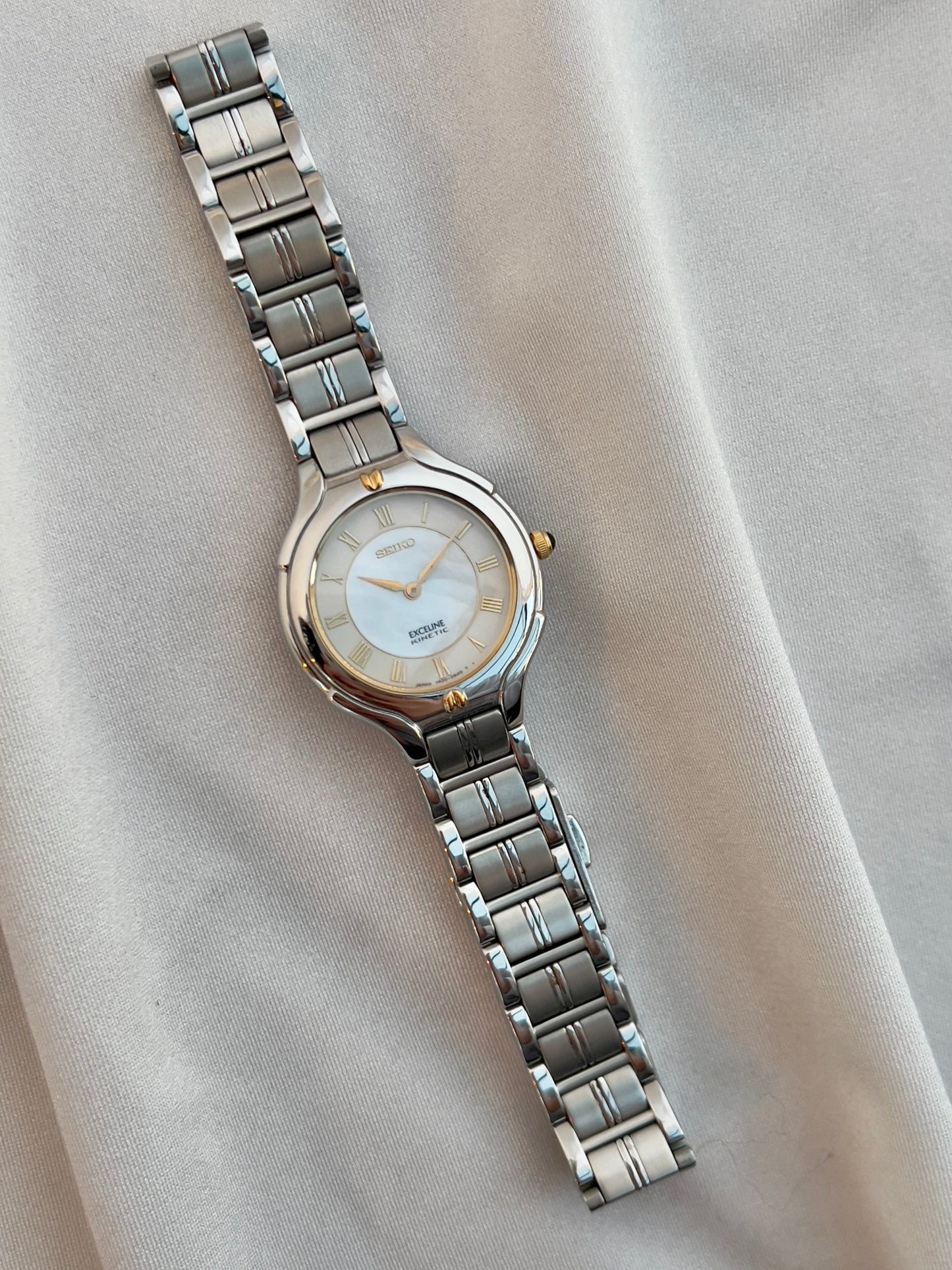 Seiko Exceline Kinetic Ladies’ Watch Mother of Pearl Dial