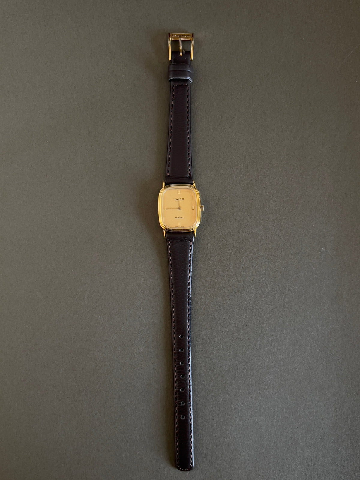 Rado Champagne Dial Stepped Cushion Women's Watch — product photograph 8, Gilded Hour NZ.