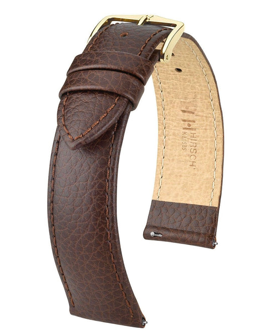 Hirsch Kansas Watch Strap in Brown