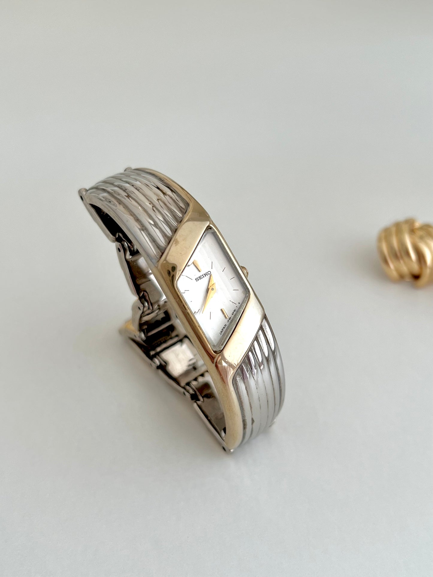 Seiko Rivoli Sculptural Two-toned Women's Watch