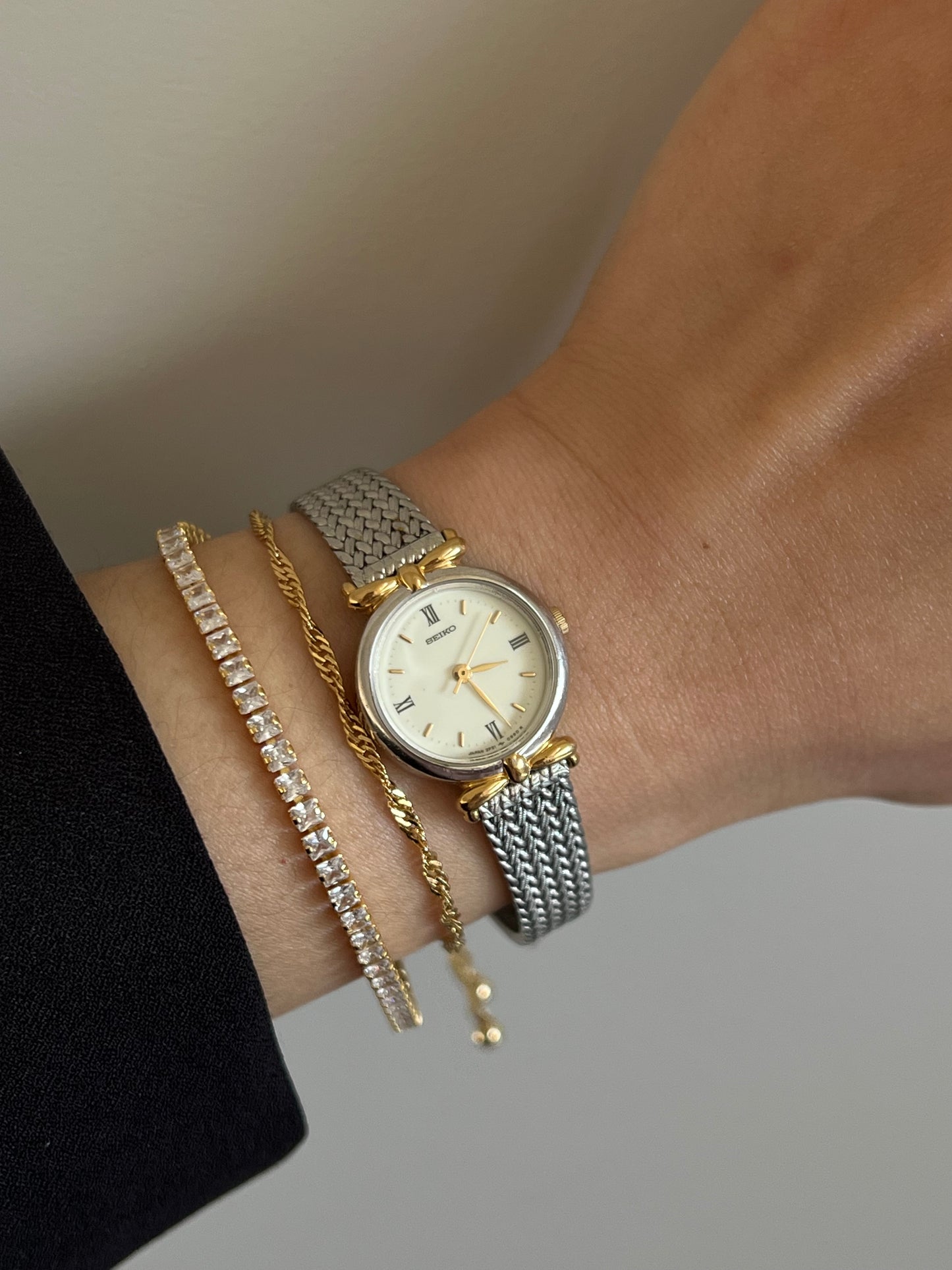 Seiko two tone ribbon lugs