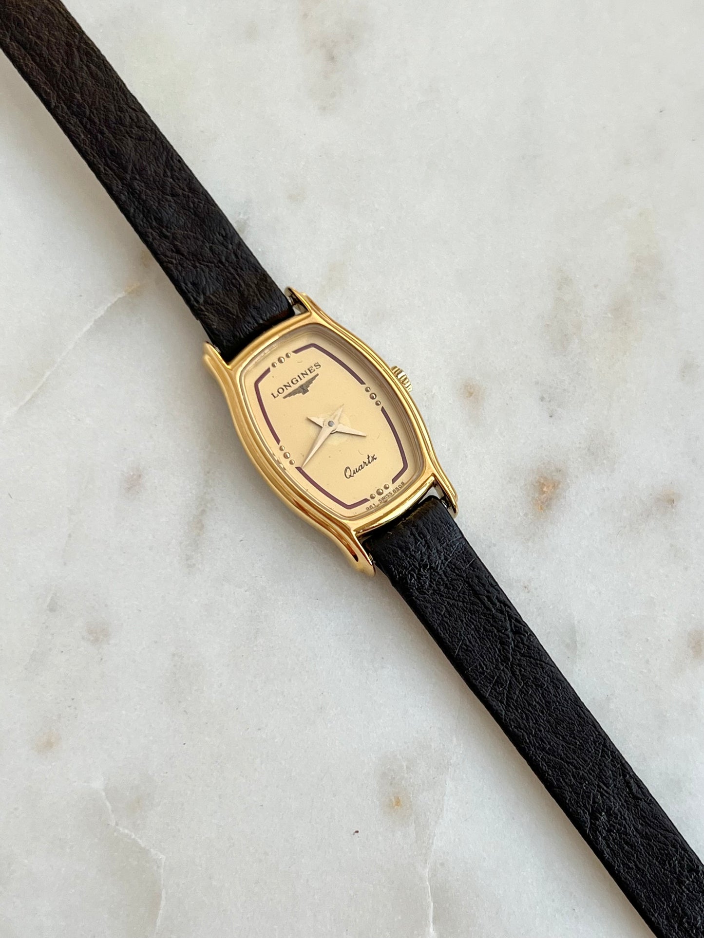 Longines Slender Gold Tonneau Women’s Watch