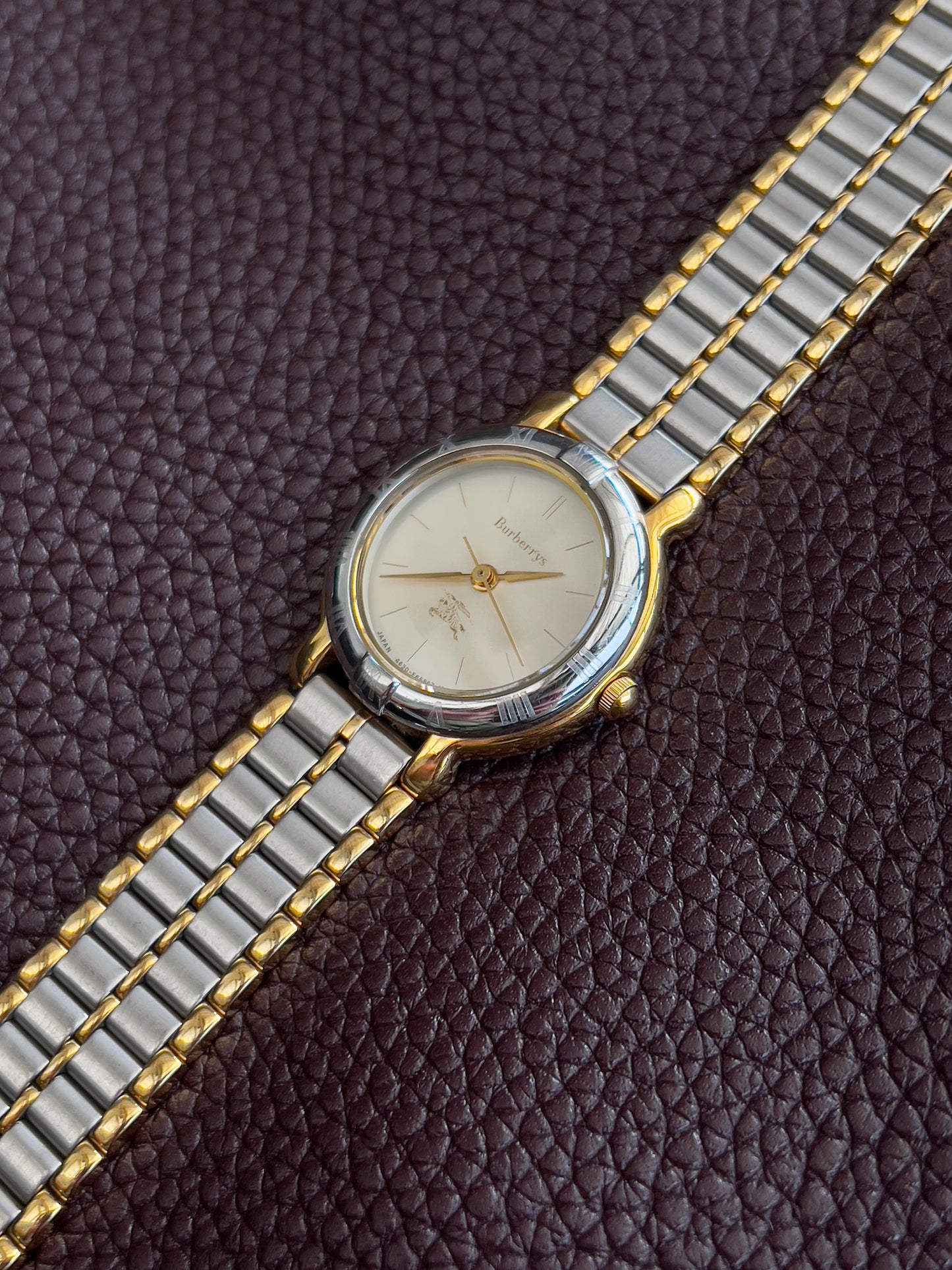 Burberry Gold & Steel Ladies’ Watch with Champagne Dial