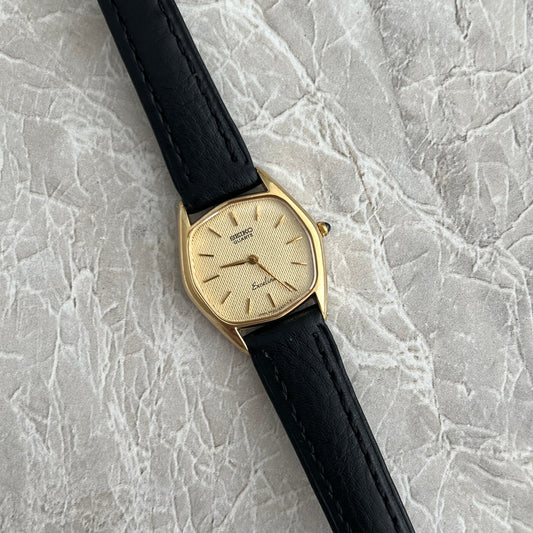 Seiko Exceline Linen Dial Gold Filled Women’s Watch