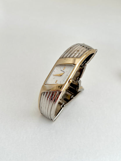 Seiko Rivoli Sculptural Two-toned Women's Watch