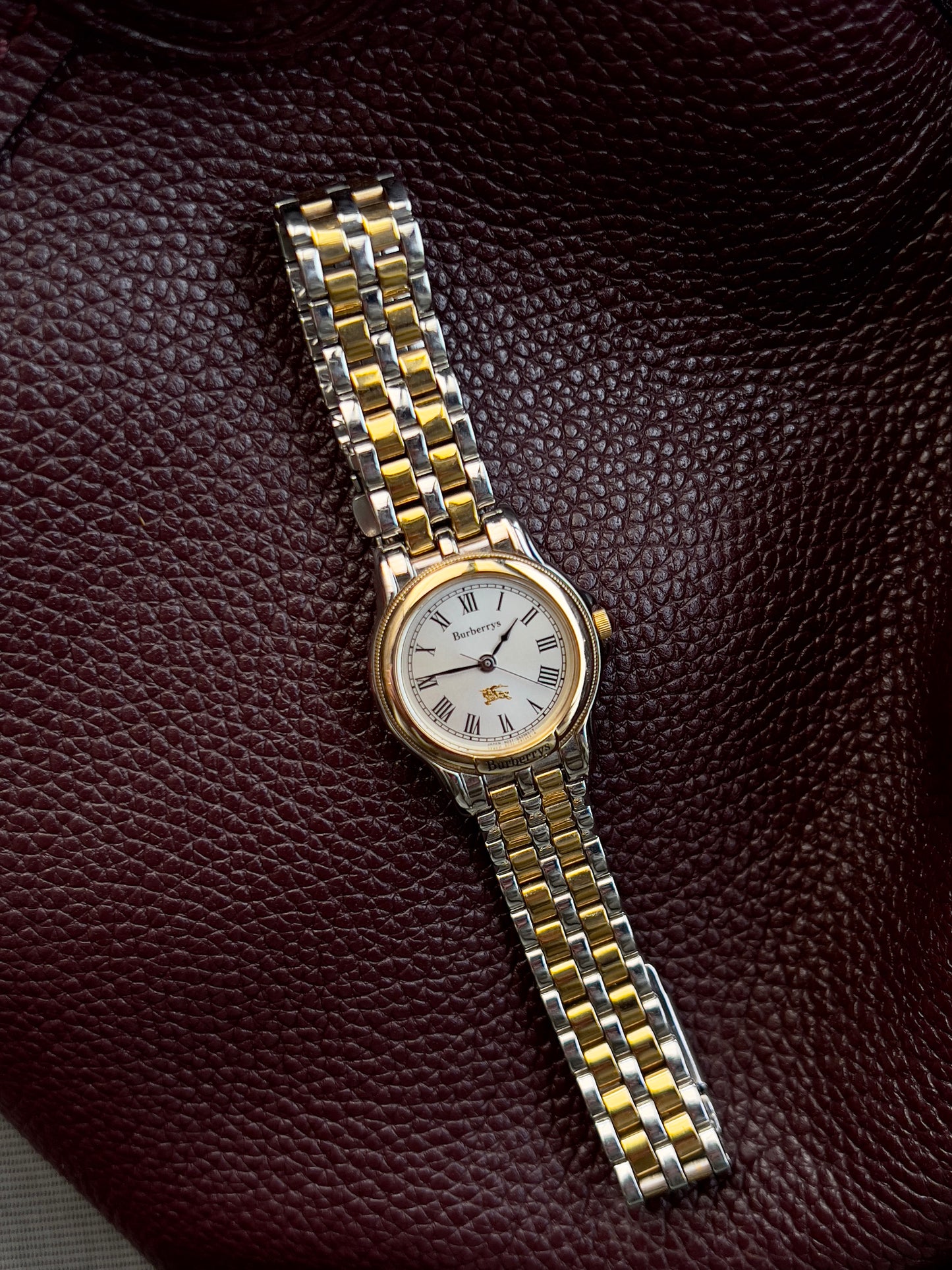 Burberry Roman Dial Two-Tone Ladies’ Watch on a Bracelet