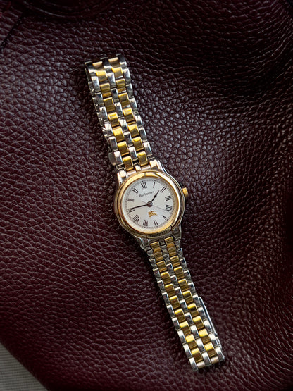 Burberry Roman Dial Two-Tone Ladies’ Watch on a Bracelet