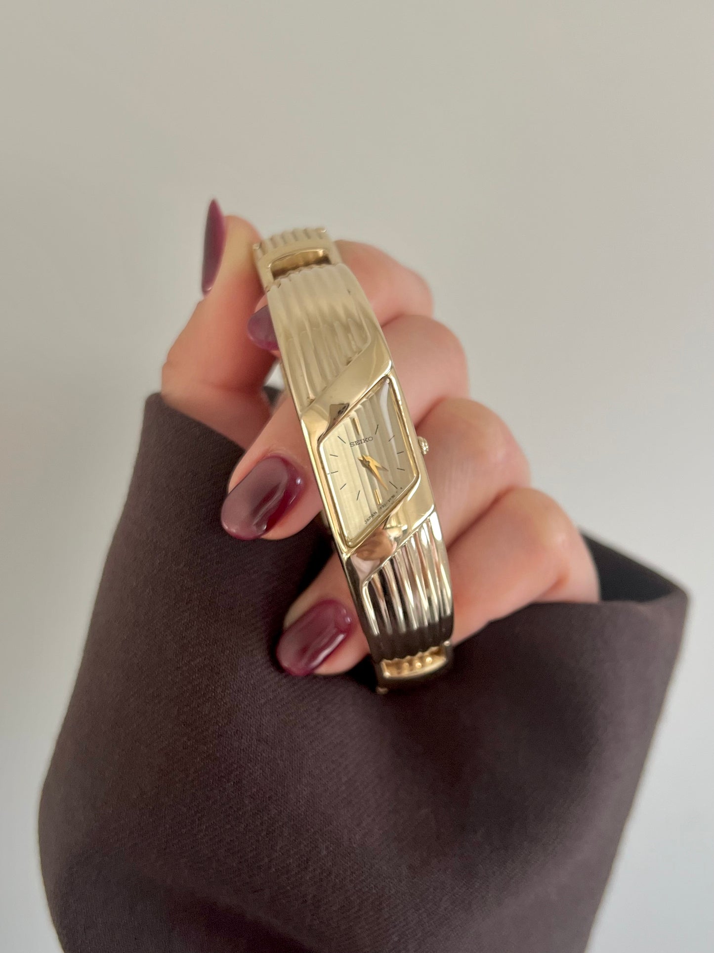 Seiko Rivoli Sculptural Gold Women's Watch