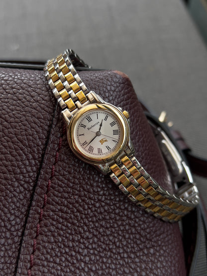 Burberry Roman Dial Two-Tone Ladies’ Watch on a Bracelet