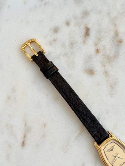 Longines Slender Gold Tonneau Women’s Watch