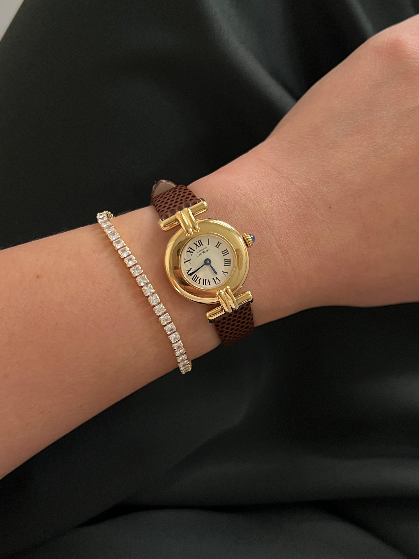 Must de Cartier Colisee Roman Dial Womens Watch