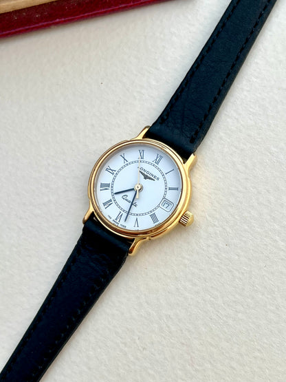 Longines Gold Tone Roman Dial Women’s Watch