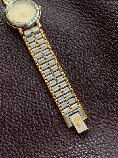 Burberry Gold & Steel Ladies’ Watch with Champagne Dial