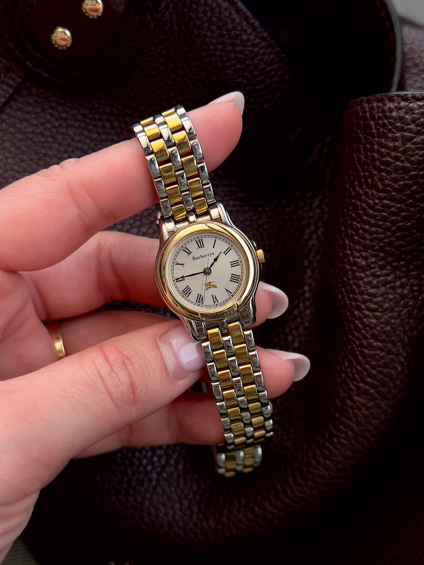 Burberry Roman Dial Two-Tone Ladies’ Watch on a Bracelet
