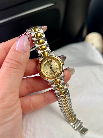 Burberrys Textured Champagne Dial Women’s Watch