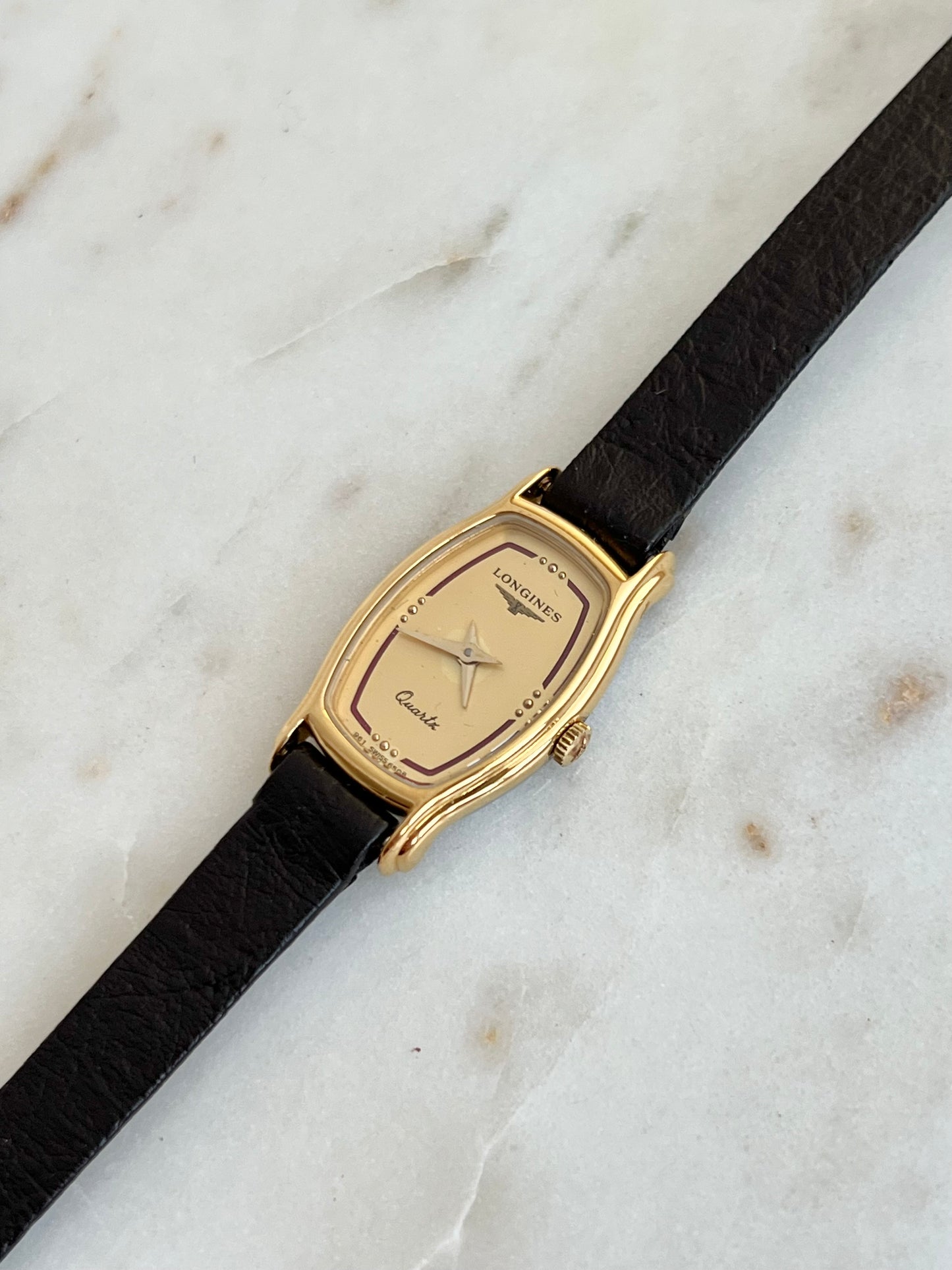 Longines Slender Gold Tonneau Women’s Watch