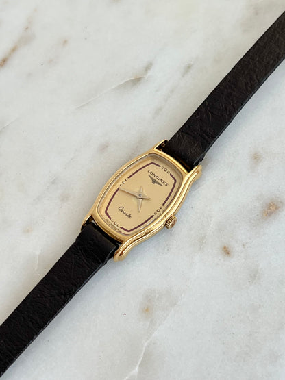 Longines Slender Gold Tonneau Women’s Watch