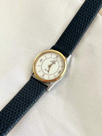 Omega De Ville Two Tone Roman Dial Watch
