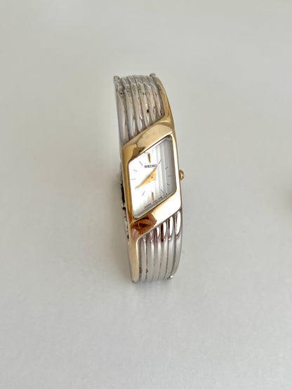 Seiko Rivoli Sculptural Two-toned Women's Watch