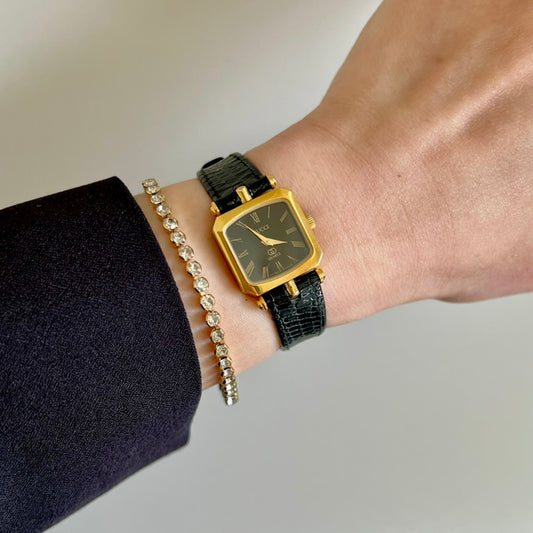 Gucci Sherry Black Roman Dial Soft Square Women’s Watch