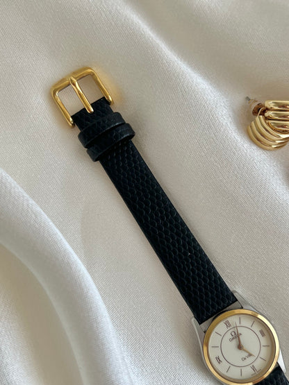 Omega De Ville Two Tone Roman Dial Watch