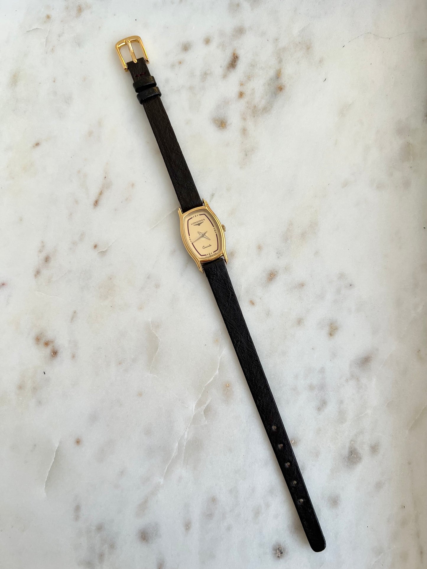 Longines Slender Gold Tonneau Women’s Watch
