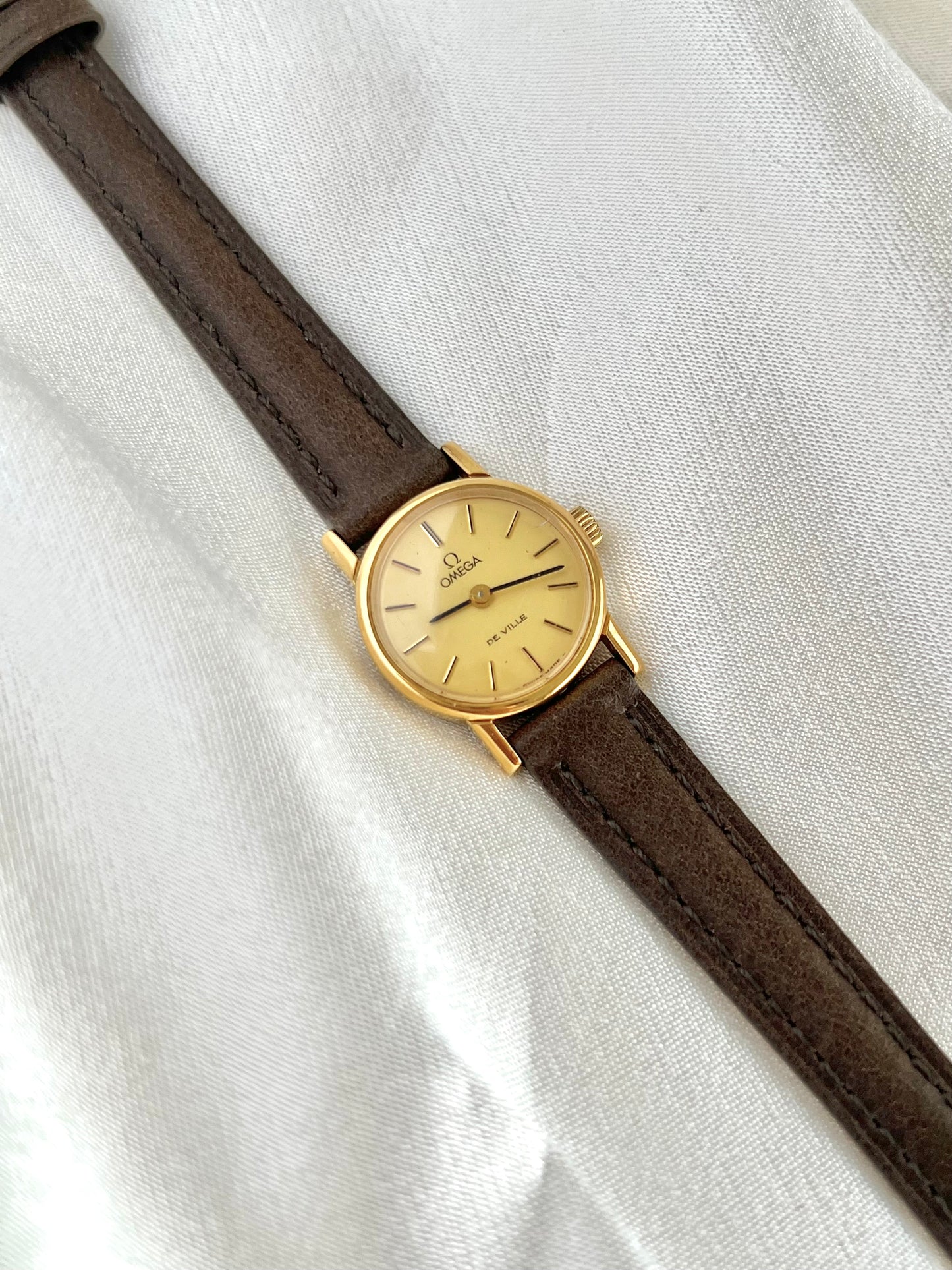 Omega De Ville Small Woman's Watch in Gold Tone
