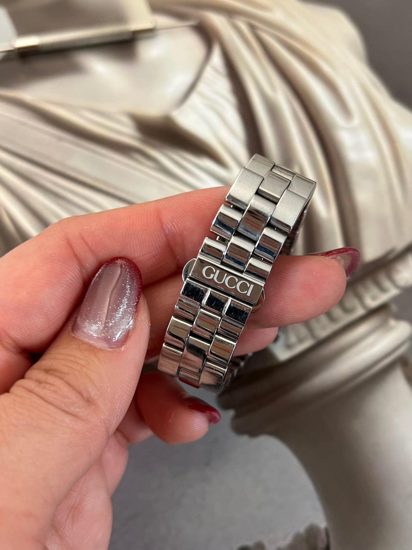 Gucci G Square Plum Dial Women’s Watch 3600L