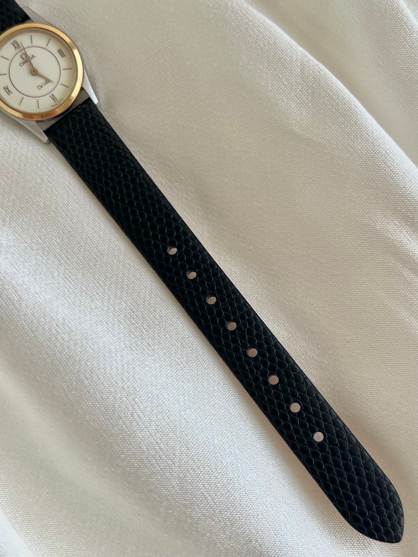 Omega De Ville Two Tone Roman Dial Watch