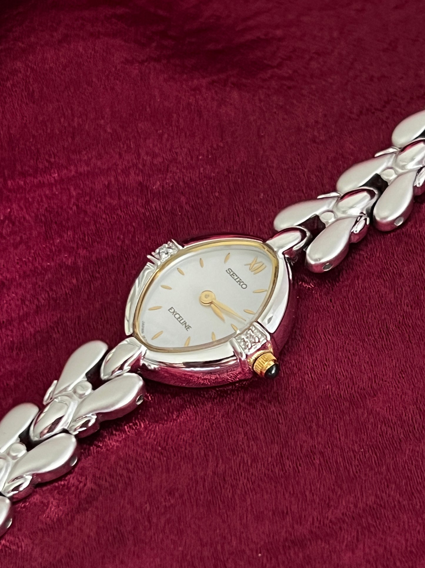 Seiko Exceline Elegant Watch with in-laid Diamonds