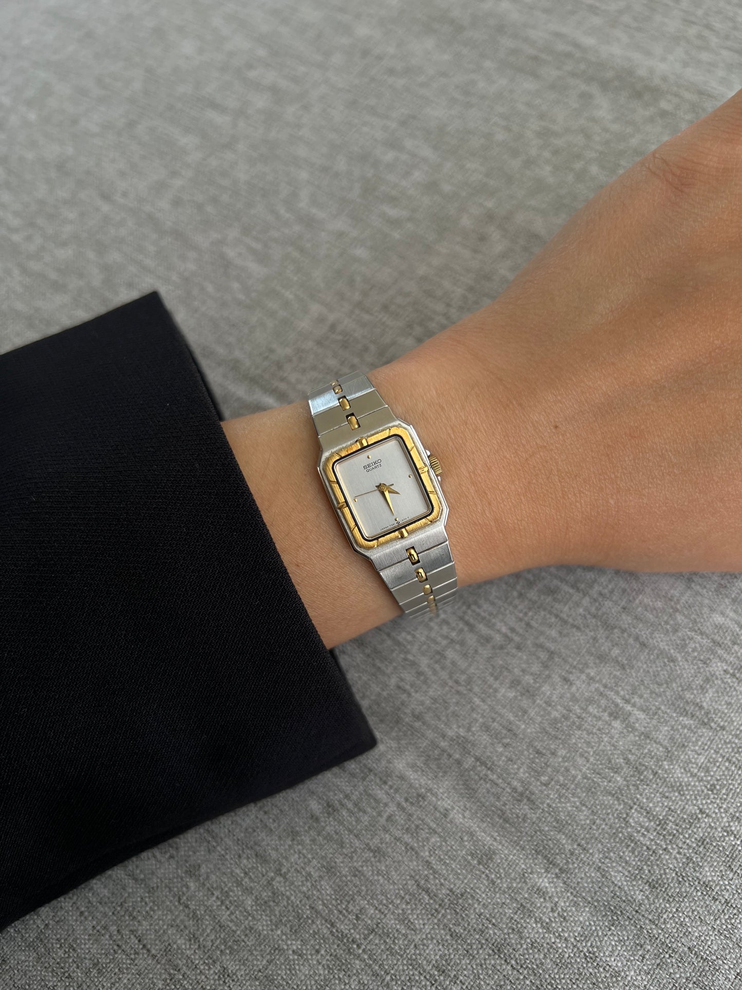 Seiko Two Tone Square Bracelet Watch