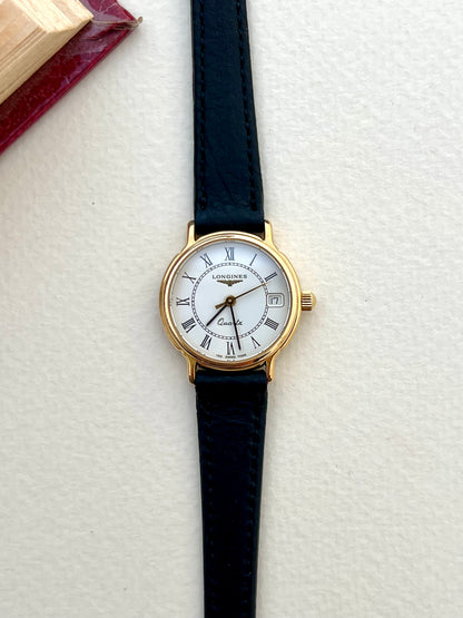 Longines Gold Tone Roman Dial Women’s Watch
