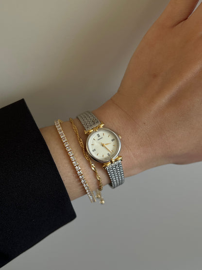 Seiko two tone ribbon lugs