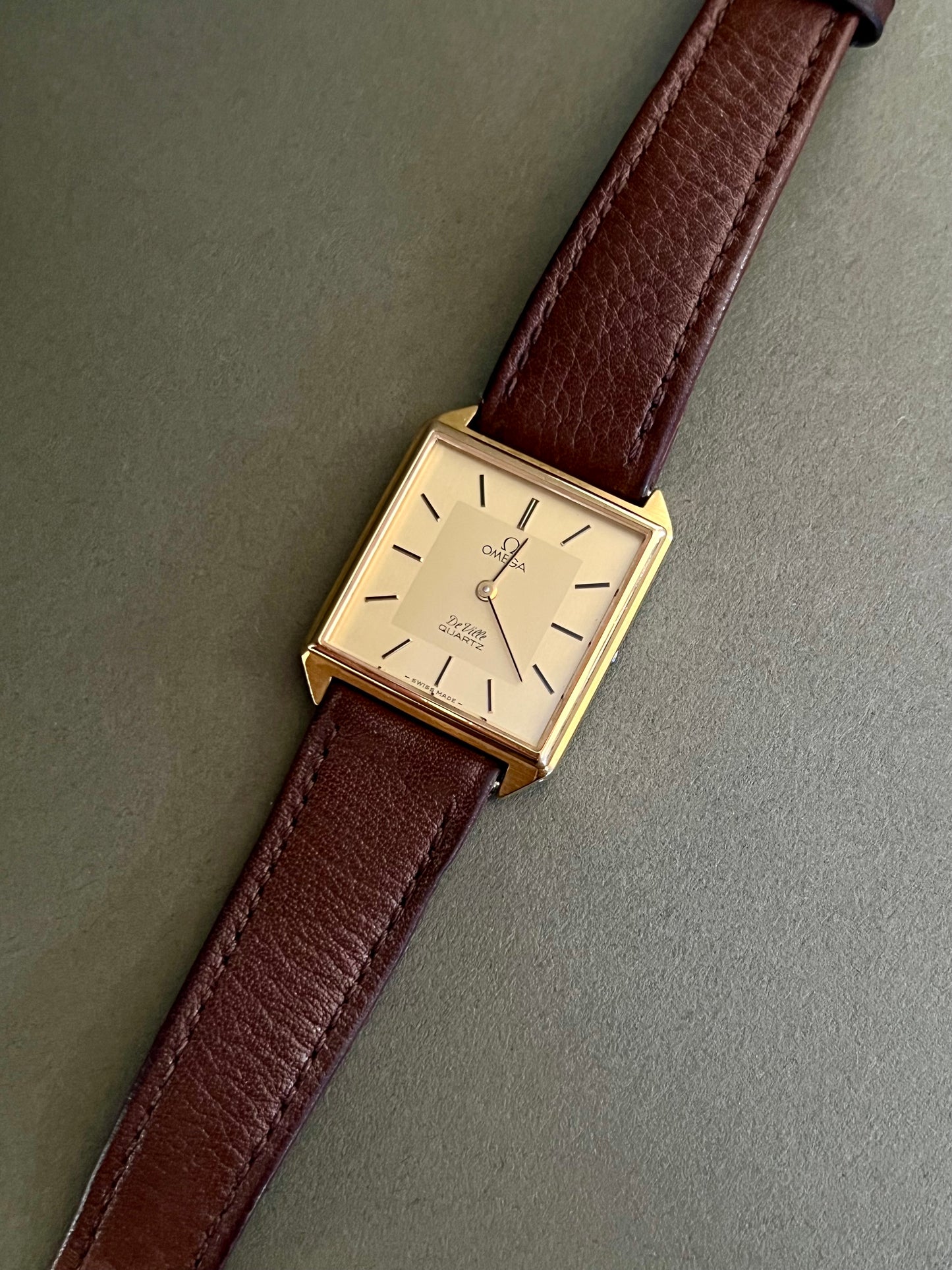 Omega De Ville Champagne Dial Gold Ladies’ Watch