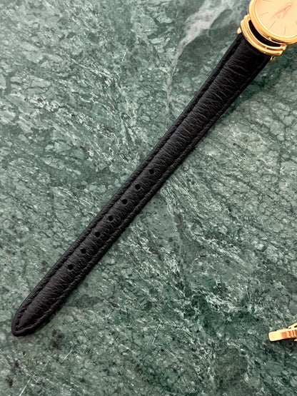 Seiko Gold Tone Oval Watch with Twin Ring Lugs
