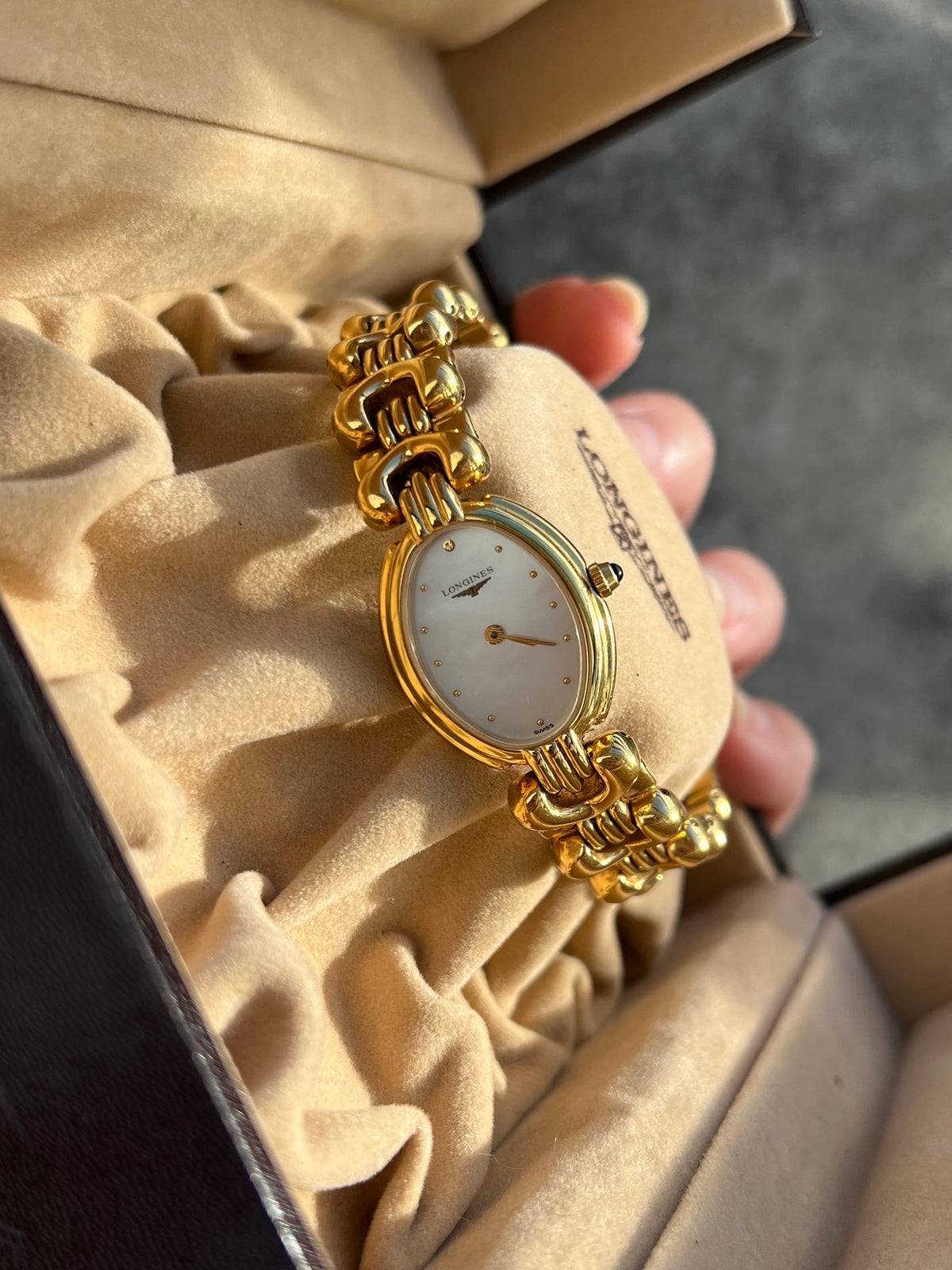 Longines Intricate Bracelet MOP Dial Women’s Watch