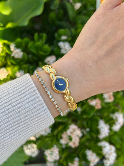 Seiko Midnight Petal Link Women’s Cocktail Watch