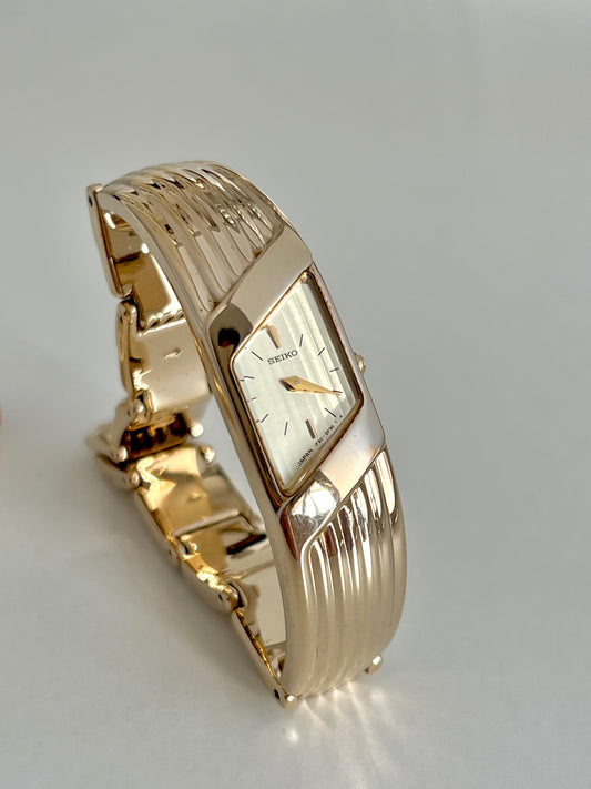 Seiko Rivoli Sculptural Gold Women's Watch