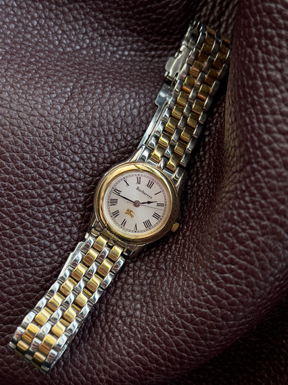 Burberry Roman Dial Two-Tone Ladies’ Watch on a Bracelet